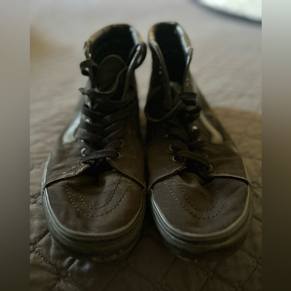 Black high top Vans